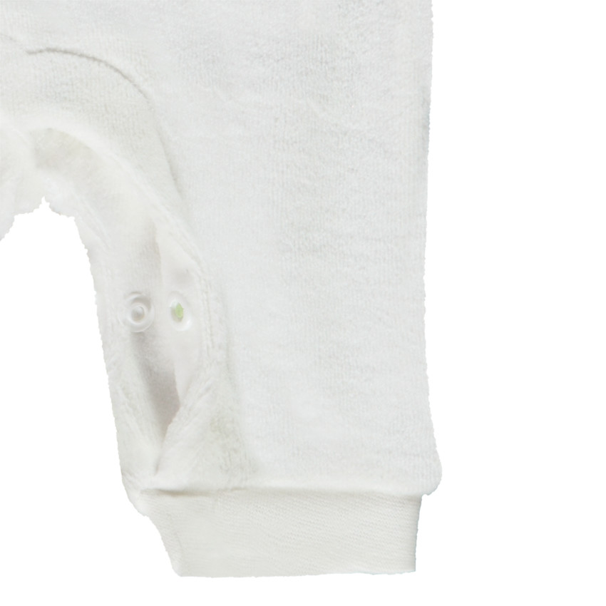 Μακριά ολόσωμη φόρμα σε πλεκτό effet cache-coeur βελουτέ για πρόωρο bebe 