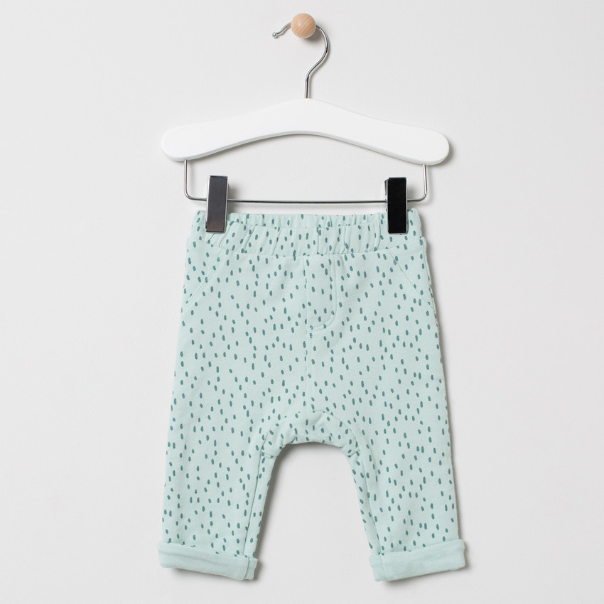 Ensemble en coton à animaux printés et pantalon imprimé all-over 