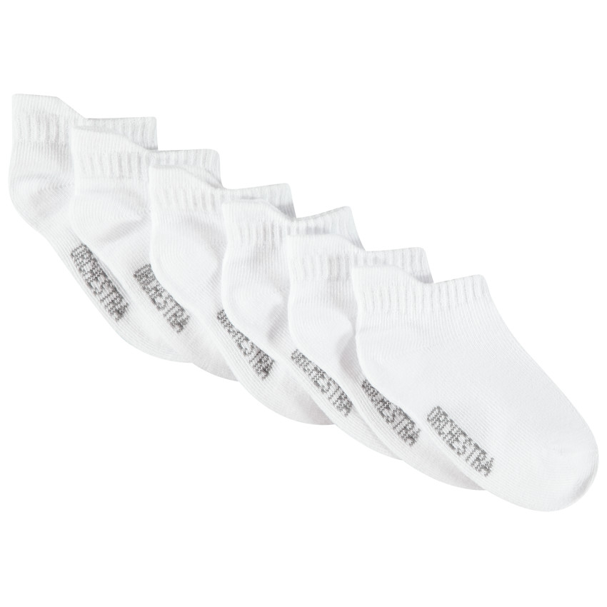 Lot de 6 paires chaussettes courtes blanches pour bébé garçon Main Lot de 6 paires chaussettes courtes blanches pour bébé garçon