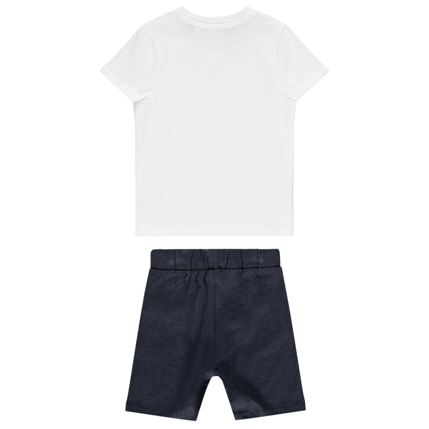 Ensemble t-shirt print éléphant + short uni pour bébé garçon  Additional Ensemble t-shirt print éléphant + short uni pour bébé garçon