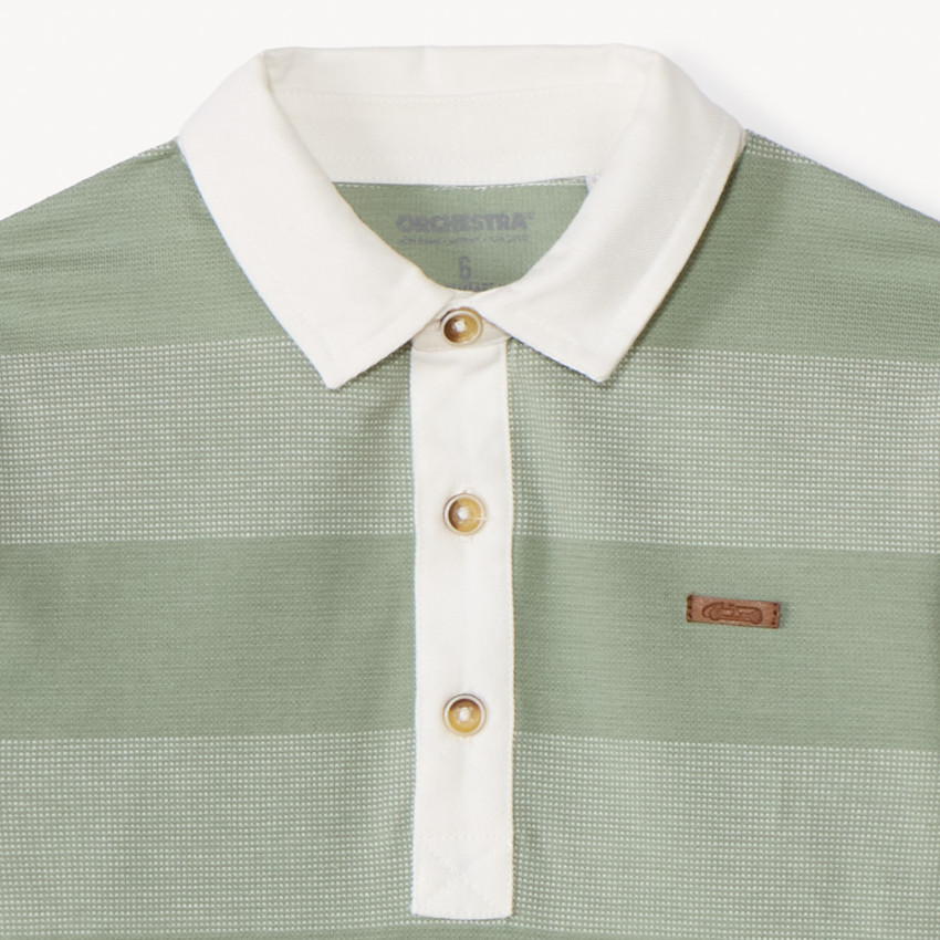 Πολό κοντομάνικο ριγέ για αγόρι 