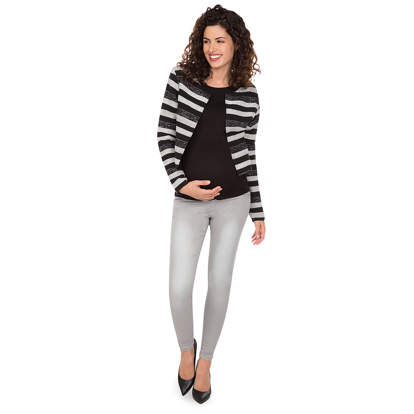 Φανελένιο τζιν με φθαρμένη όψη και φαρδιά φάσα 