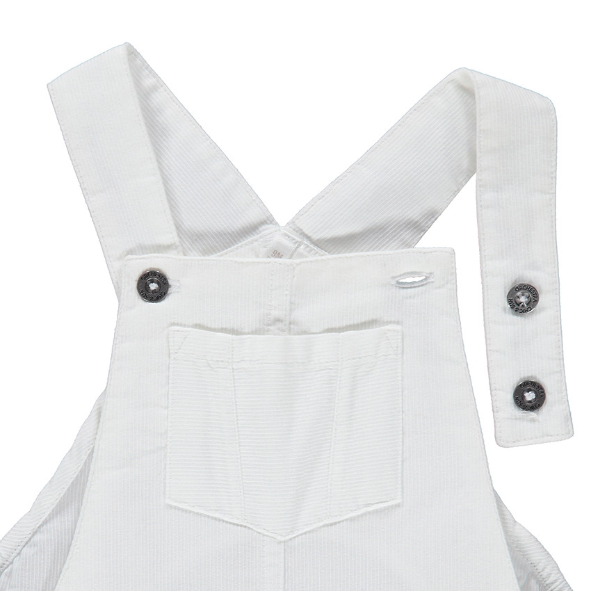 Κοντή μονόχρωμη βαμβακερή σαλοπέτα με τσέπες 