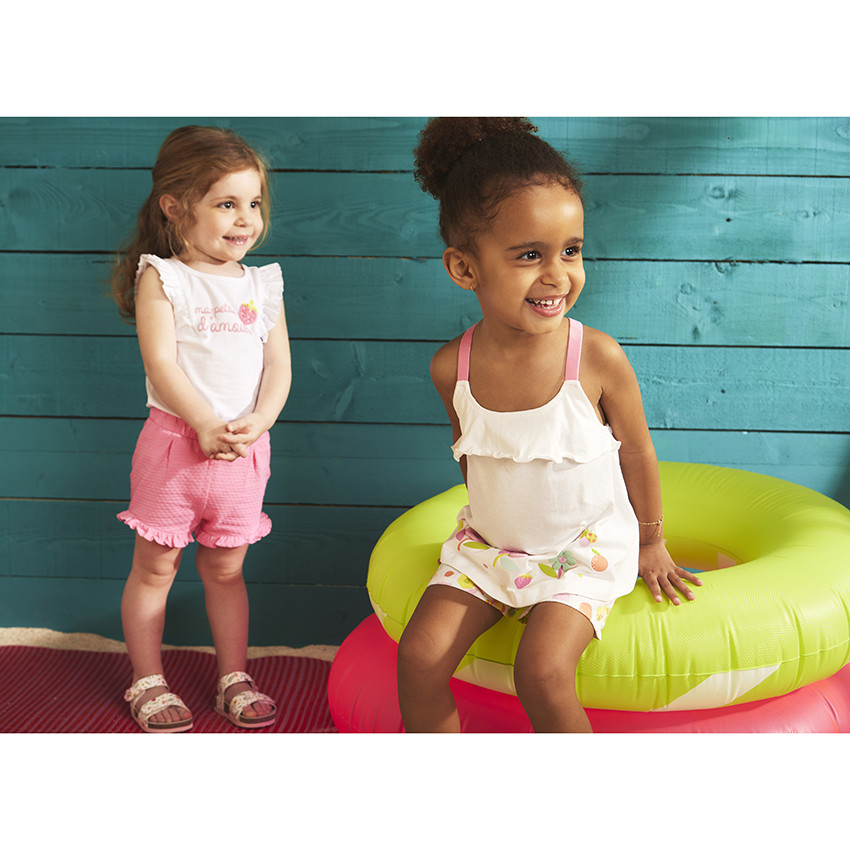 Σετ 2 τμχ. με σορτς με σχέδιο για μωρό κορίτσι 