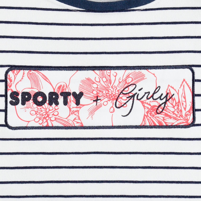 Jogging à rayures et bandes latérales 