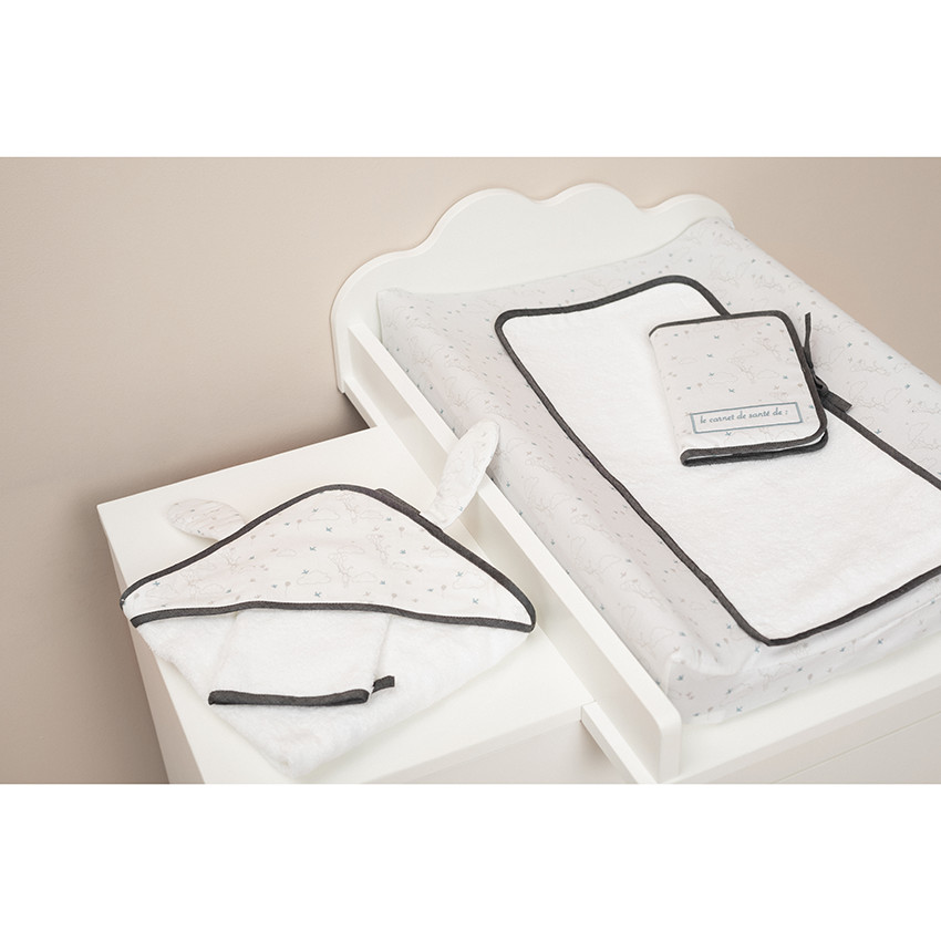 Housse de matelas à langer en satin de coton Le rêve de Léo 