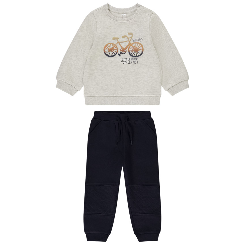Σετ jogging puff print ποδήλατο για bebe αγόρι 