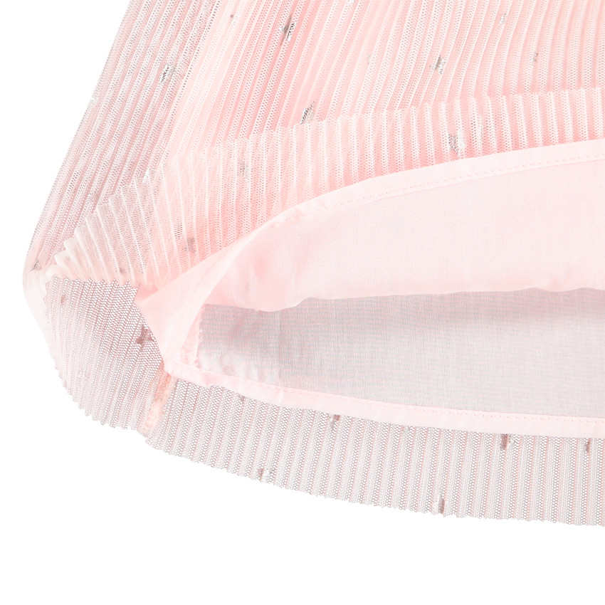 Φούστα κοντή με τούλι ροζ étoilé για κορίτσι 