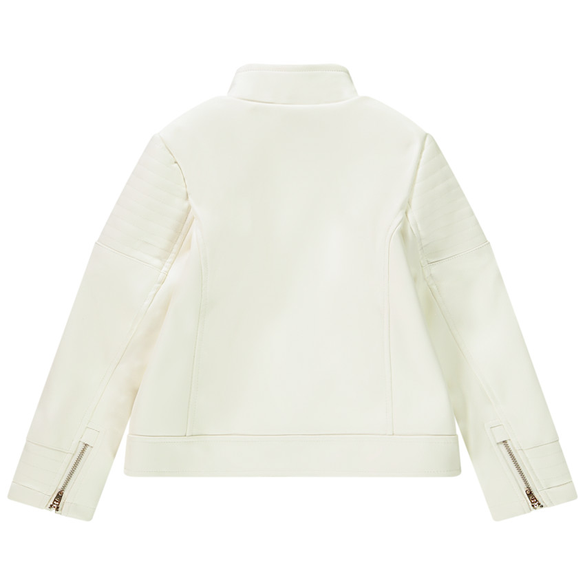 Περφέκτο esprit biker από συνθετικό δέρμα με επένδυση για κορίτσι 