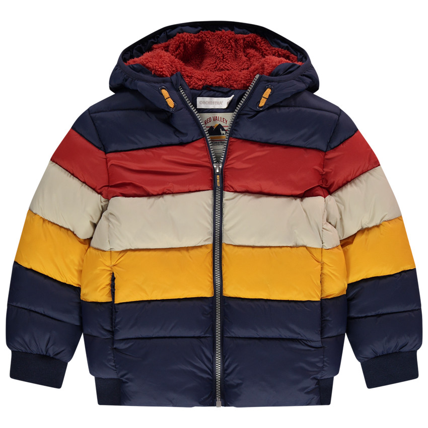 Doudoune matelassée colorée doublée sherpa  