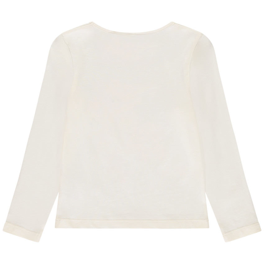 T-shirt με μακριά μανίκια με γυαλιστερή εκτύπωση για κορίτσι 