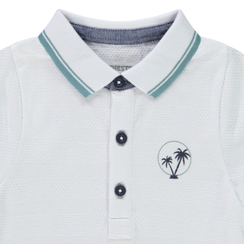 Πόλο κοντομάνικο με φαντεζί σχέδιο για bebe αγόρι 