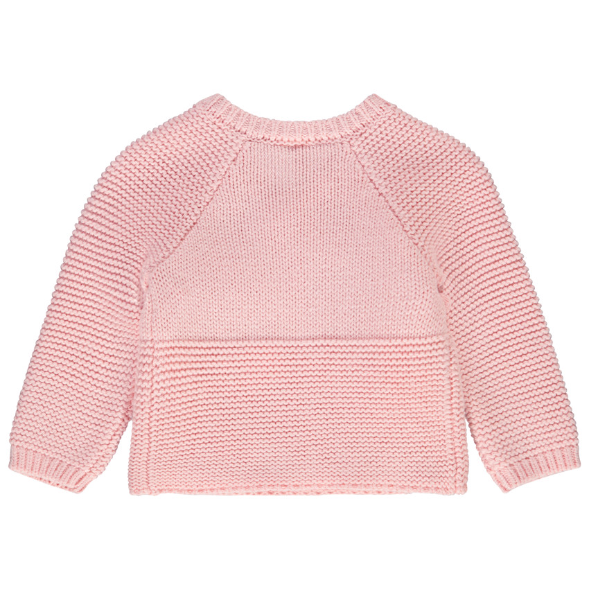 Γιλέκο από πλεκτό style cache-coeur για πρόωρο μωρό 