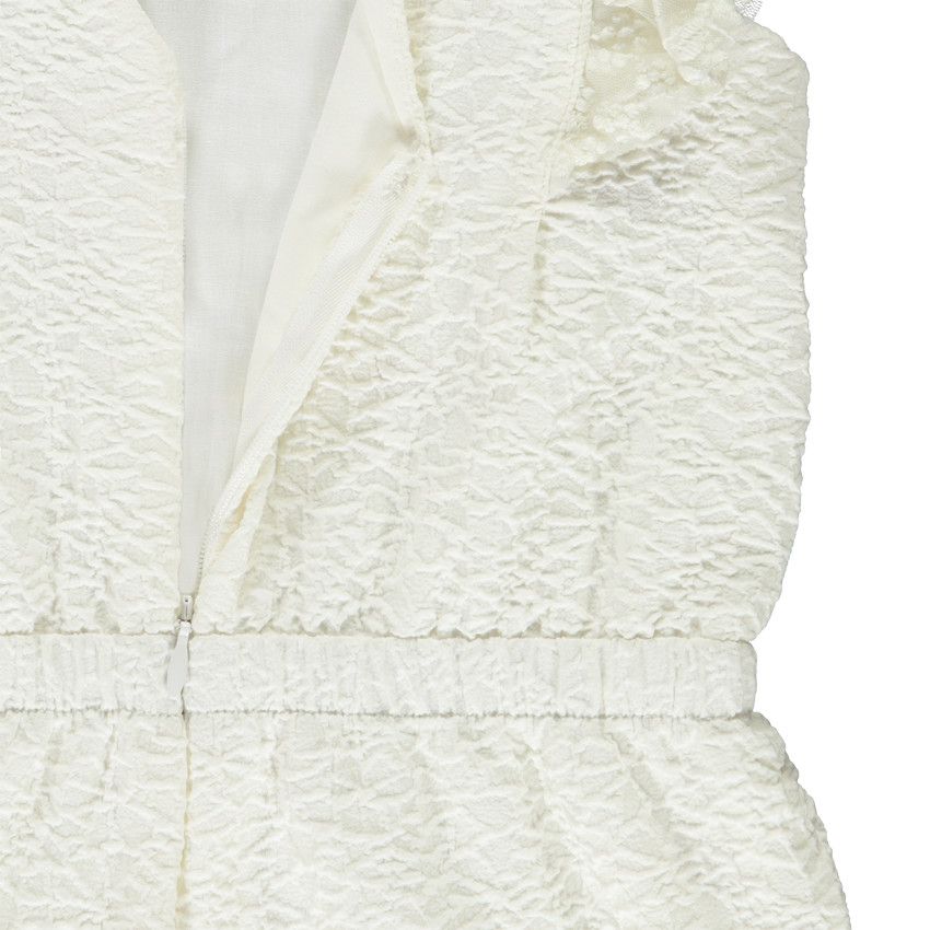 Αμάνικο σορτσάκι γάμου σε υφασμάτινο jacquard για κορίτσι 