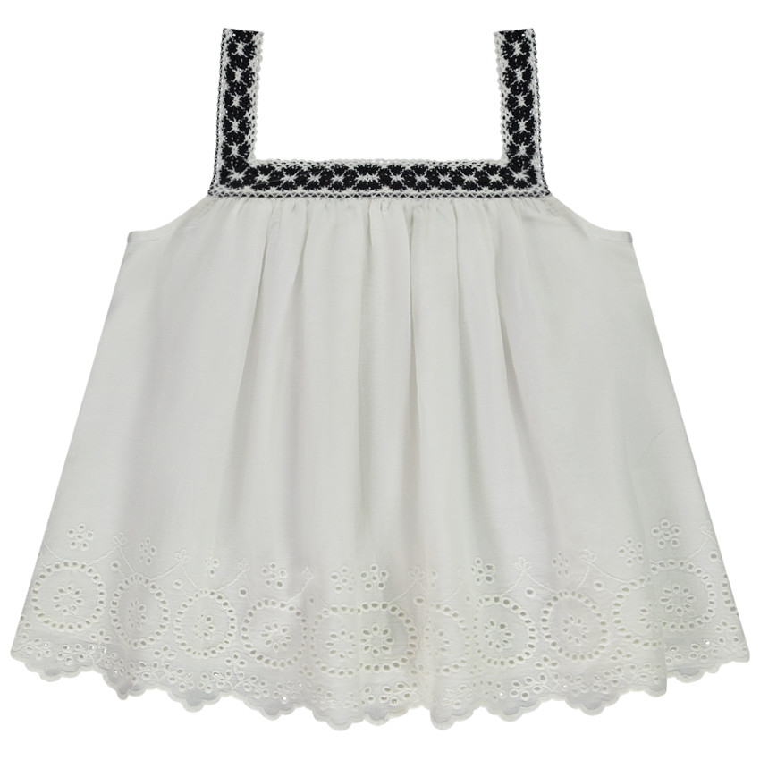 Αμάνικη τουνίκ με αγγλική κεντητική για κορίτσι  Additional Αμάνικη τουνίκ με αγγλική κεντητική για κορίτσι