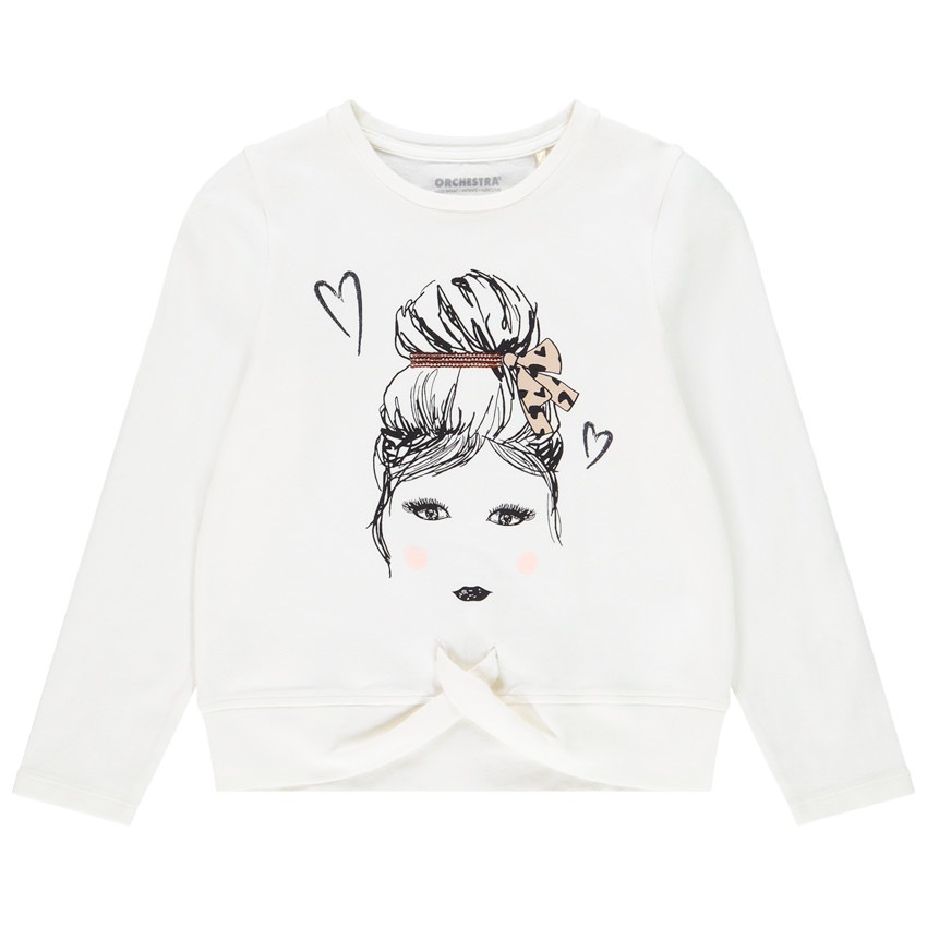 T-shirt μακρυμάνικο noué για κορίτσι 