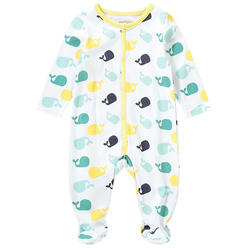 Σετ από 3 φορμάκια με οργανικό βαμβάκι  με σχέδια πουα και φάλαινες 