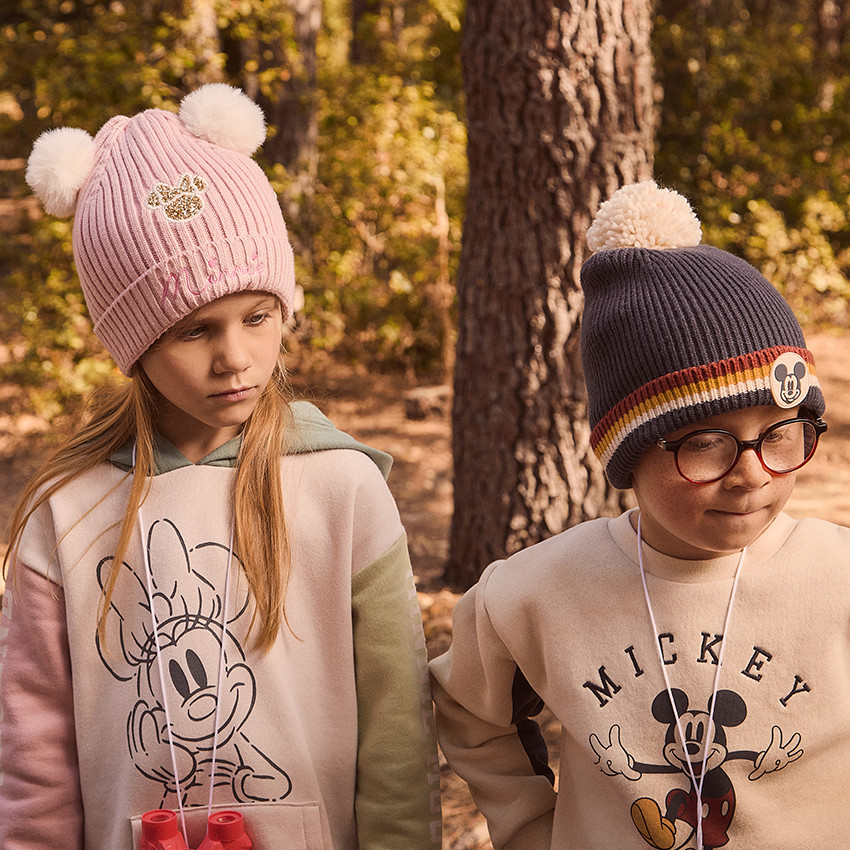 Φόρεμα φούτερ με εφέ color block Minnie Disney για κορίτσι 