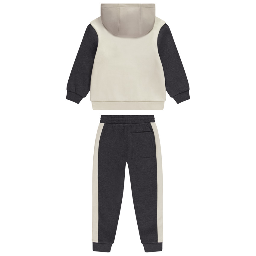 Σέτ jogging + φούτερ με κουκούλα σε εφέ colorblock για αγόρι 