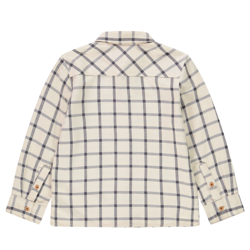 Πουκάμισο μακρυμάνικο καρό για αγόρι 