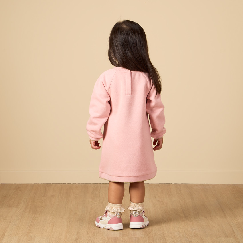 Φόρεμα φούτερ Stitch & Angel Disney για bebe κορίτσι 