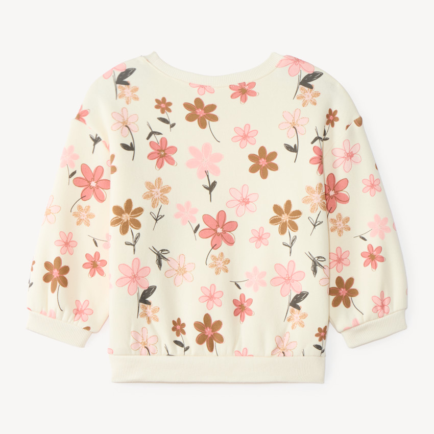 « Oversized sweatshirt pour fille bébé avec impression fantaisie » 
