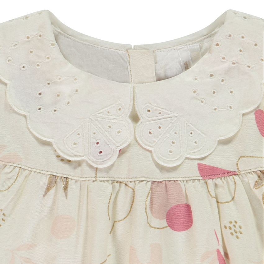 Σύνολο μπλούζας + αμάνικου πουλόβερ και μονόχρωμου κολάν για μωρό κορίτσι 