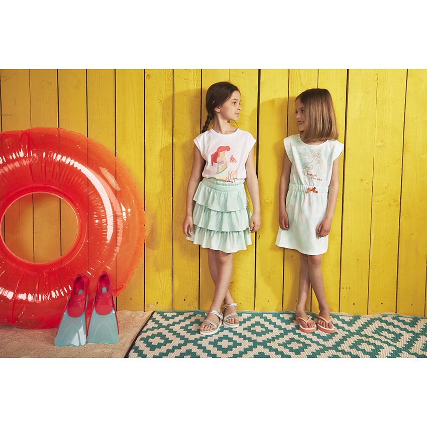 Ρόμπα σε molleton print Ariel Disney για κορίτσι 