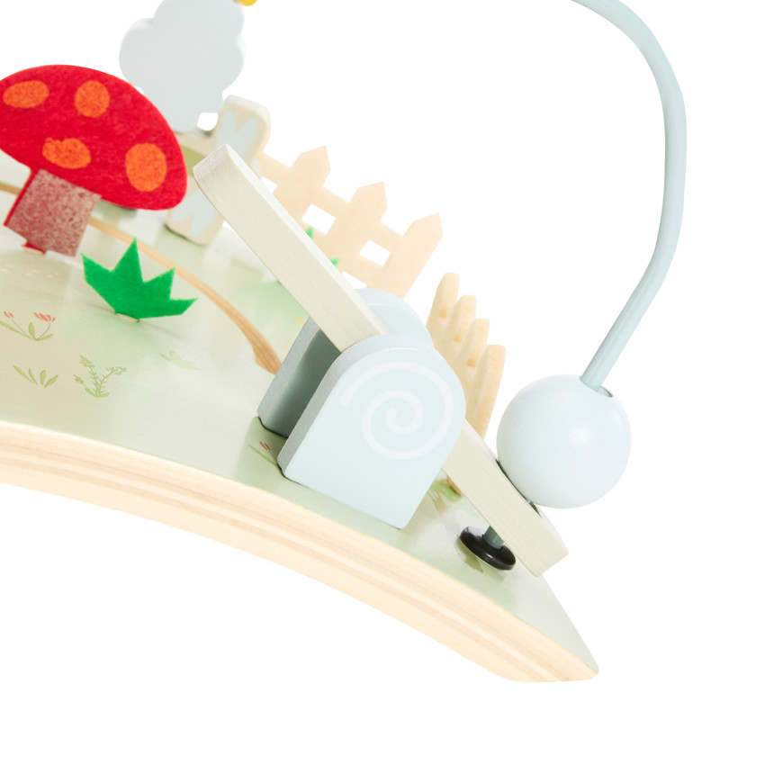 Πίνακας δραστηριοτήτων από ξύλο με σπείρες Φάρμα 