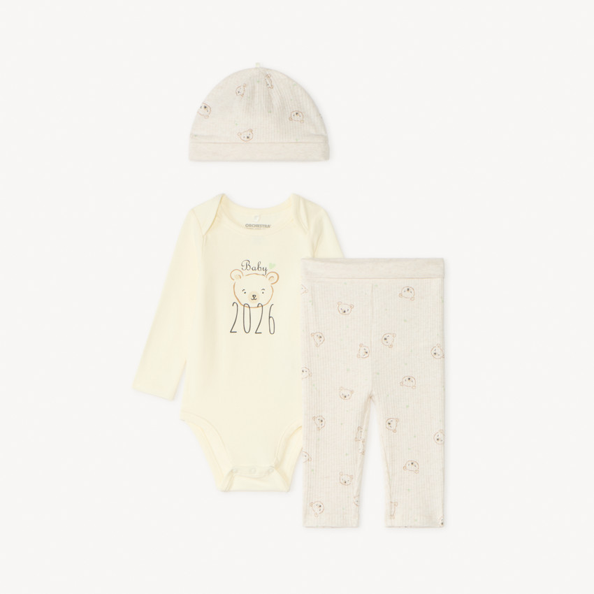 Σετ γέννησης 3 τεμαχίων Baby 2026 για μωρό 