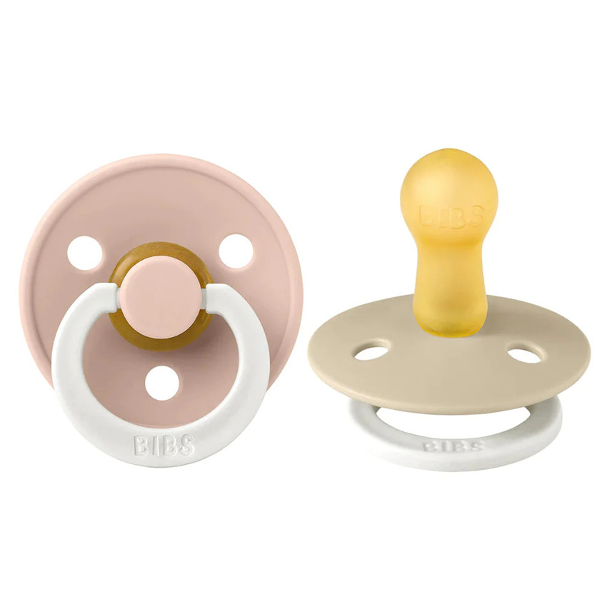 Bibs Πιπιλες Colour Round 2 Pack- Blush/Vanilla Glow No1 