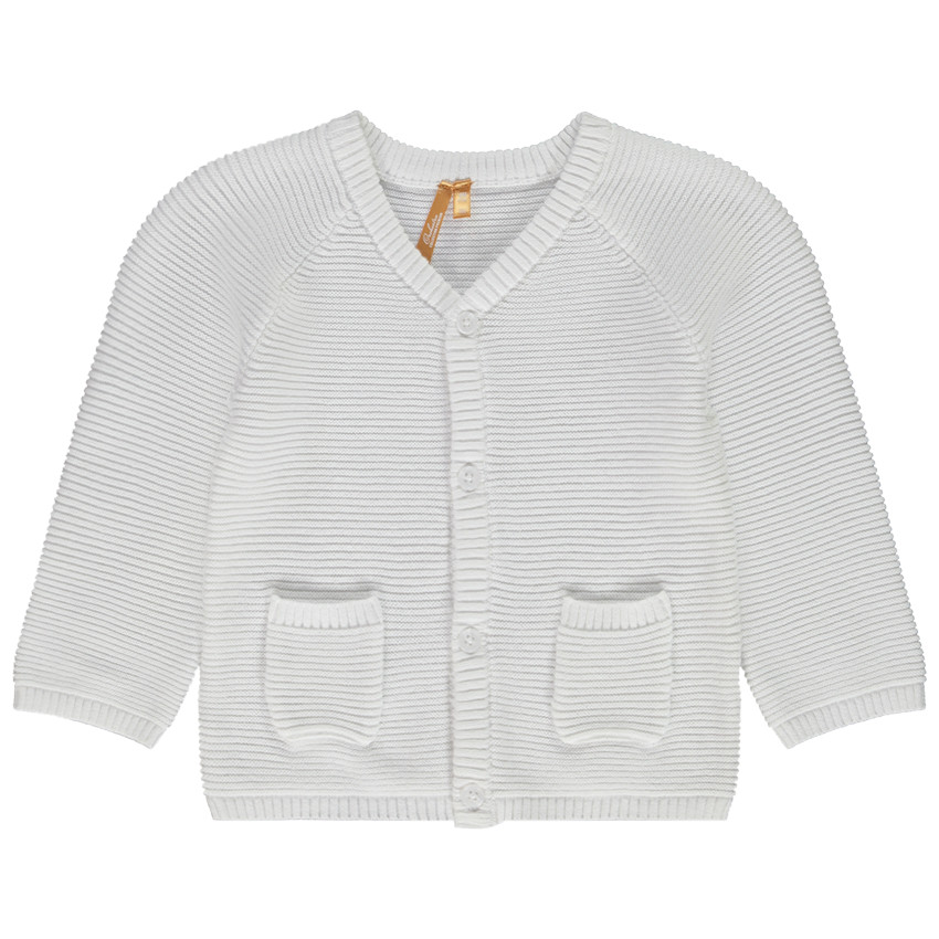 Ζακέτα πλεκτό φαντεζί μονόχρωμο για bebe αγόρι 