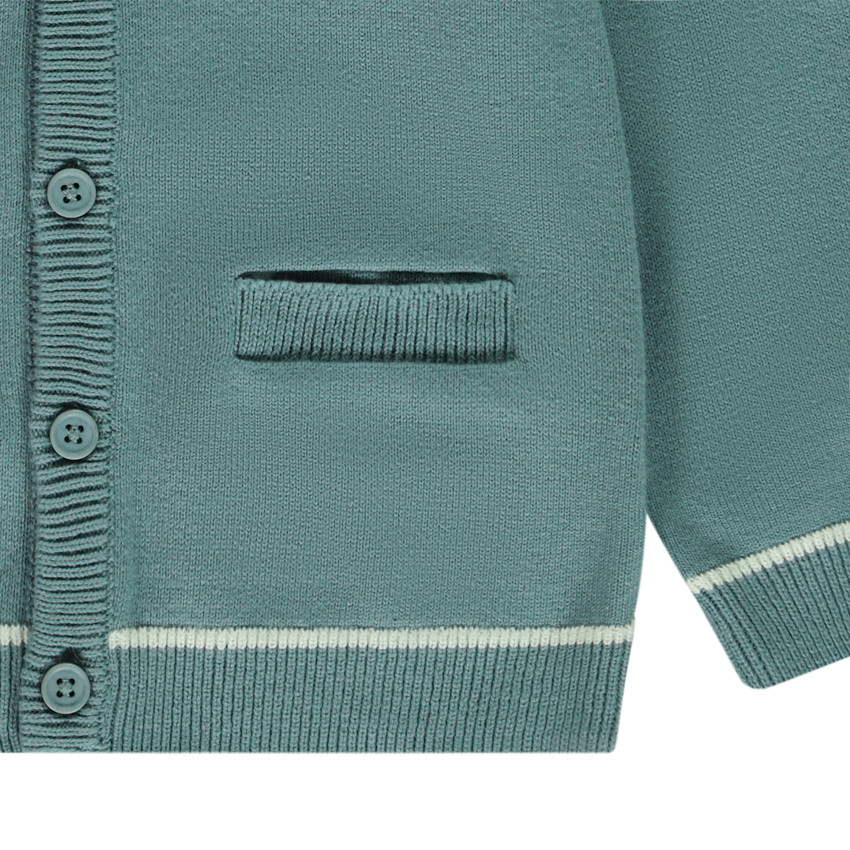 Γιλέκο με V λαιμόκοψη από πλεκτό για bebe αγόρι 