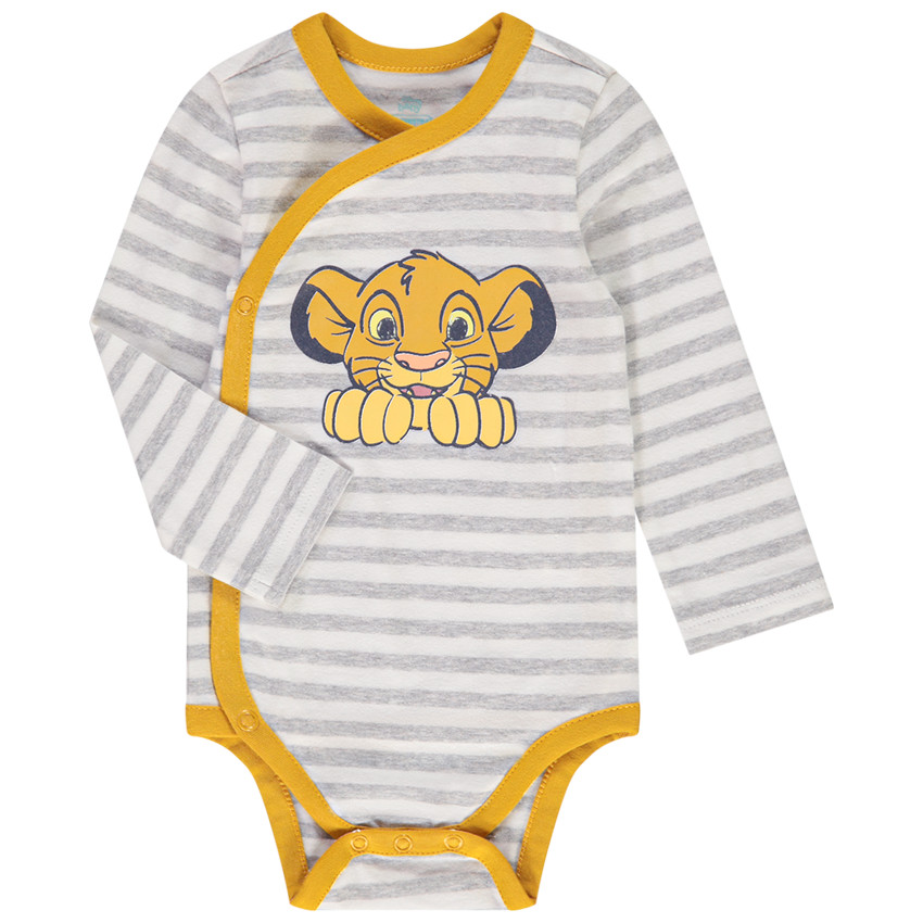 Σετ από 3 bodies Ο Βασιλιάς των Λιονταριών Disney για bebe αγόρι με διαφορετικά ανοίγματα ανάλογα με την ηλικία 