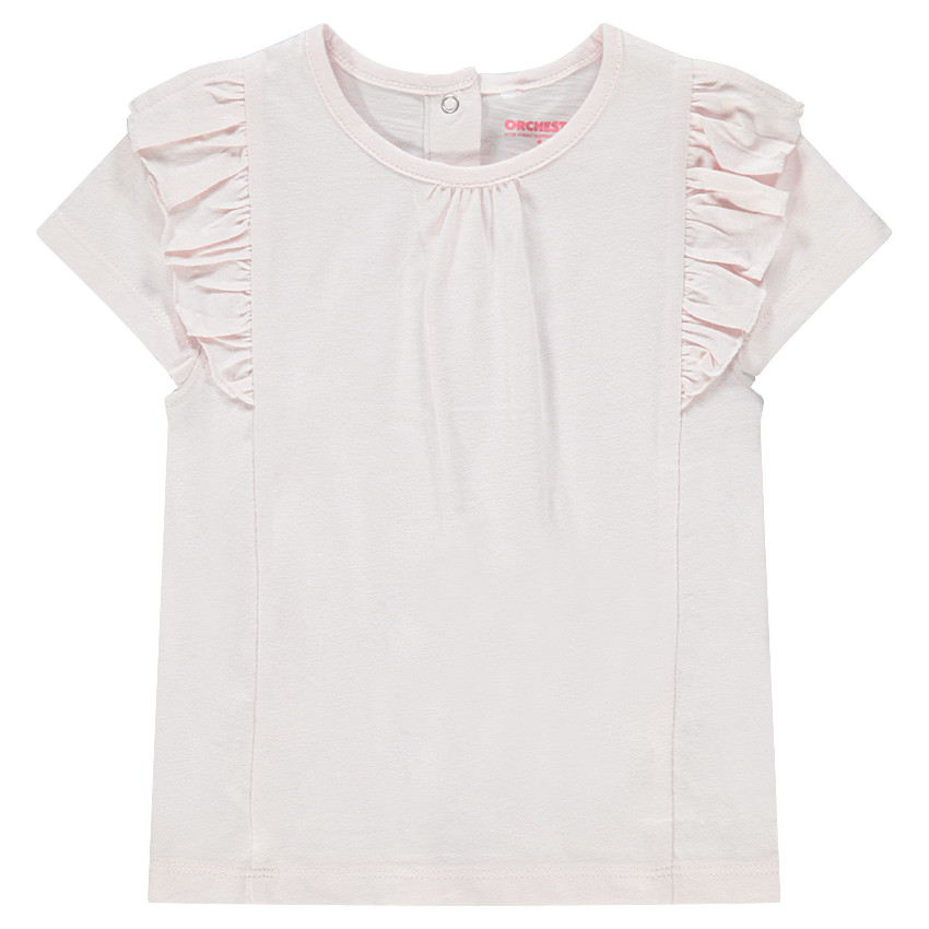 Κοντομάνικες μπλούζες με βολάν 