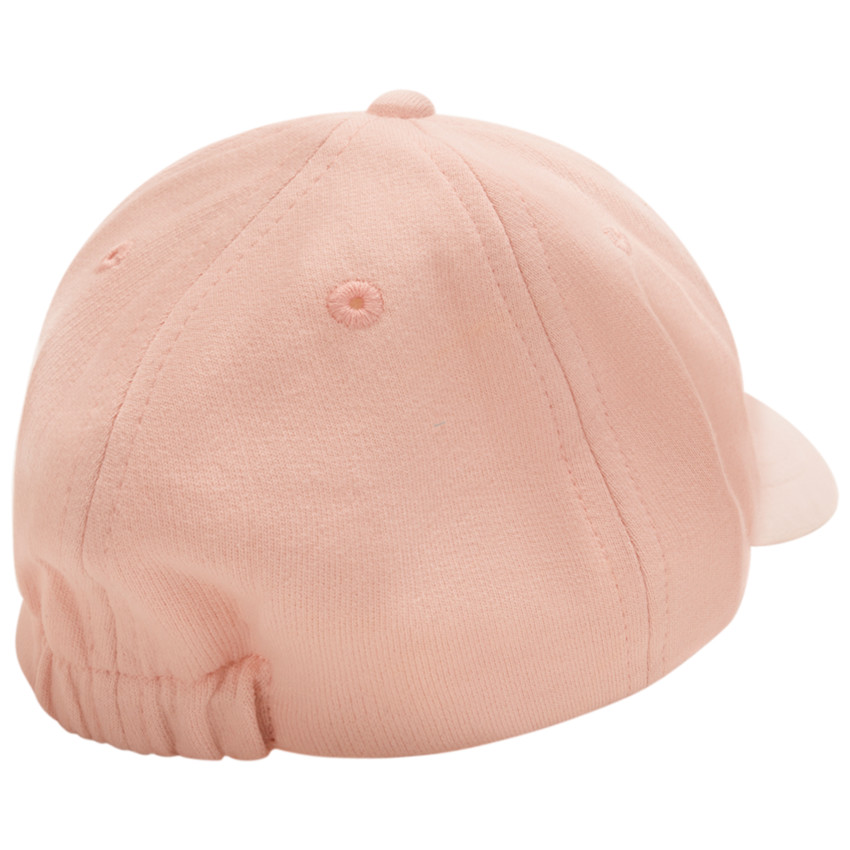Casquette molleton avec fleur en bouclettes pour bébé fille 