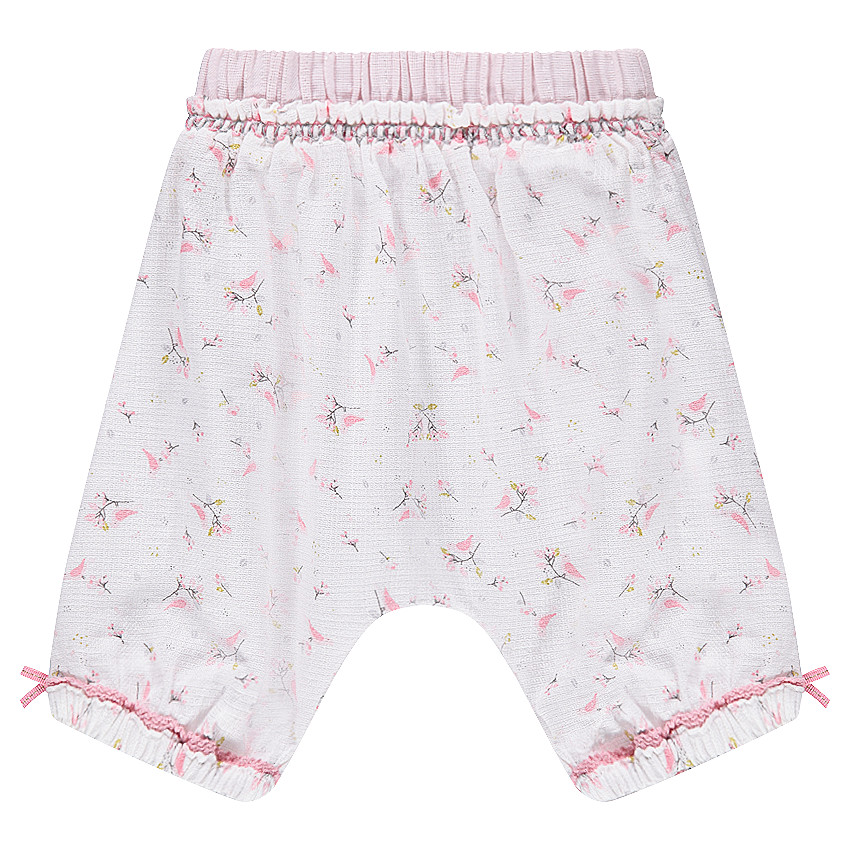 Παντελόνι καπρι από βαμβακερό ύφασμα με σχέδιο liberty 