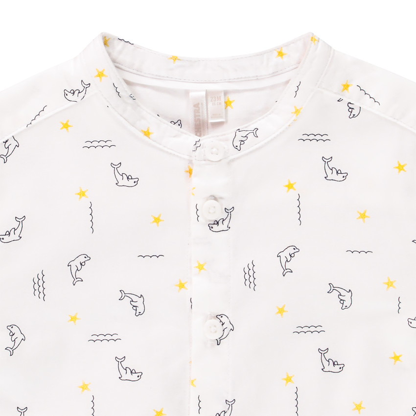 Chemise manches courtes imprimé dauphins/étoiles pour bébé garçon  Additional Chemise manches courtes imprimé dauphins/étoiles pour bébé garçon