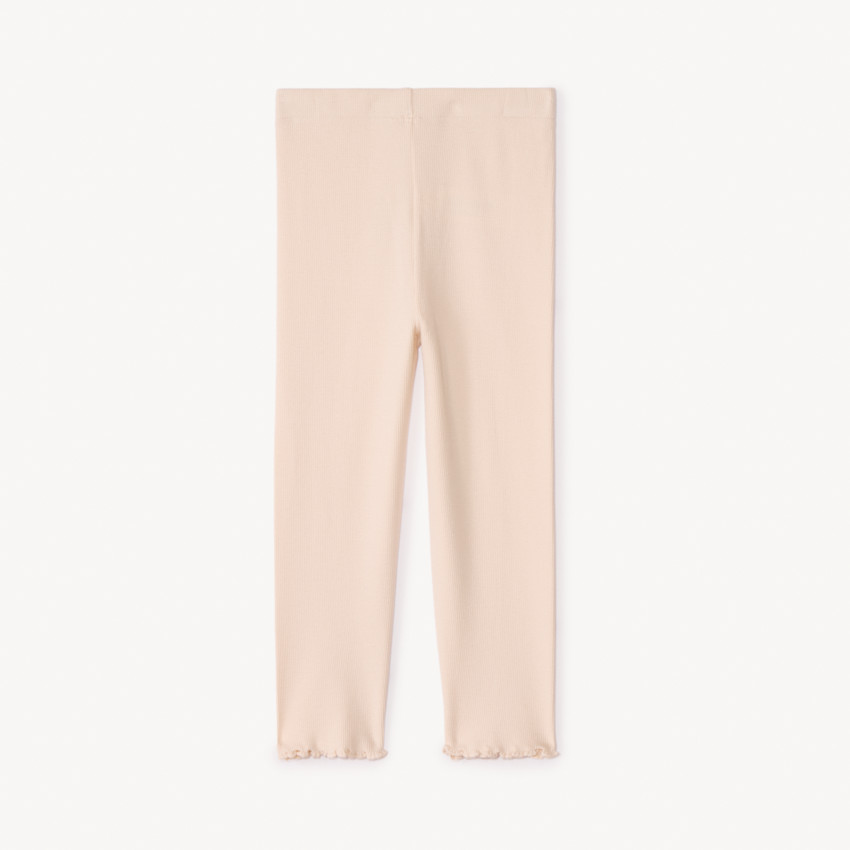 Καλσόν μονόχρωμο côtelé με κουμπιά για bebe κορίτσι 