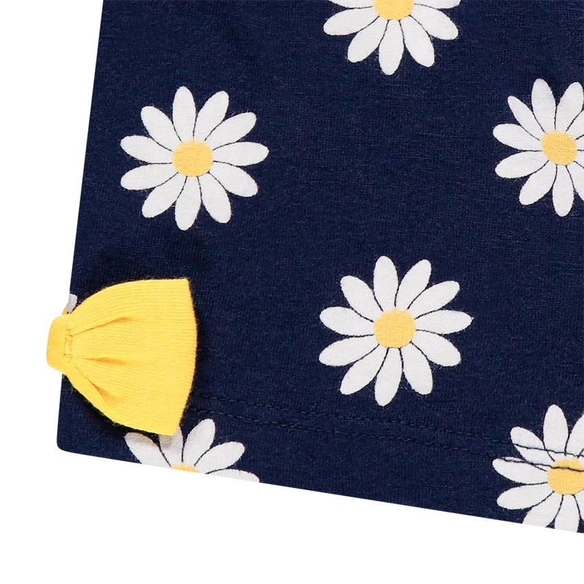 Σετ με αμάνικο μπλουζάκι και σόρτς με σχέδιο μαργαρίτες 