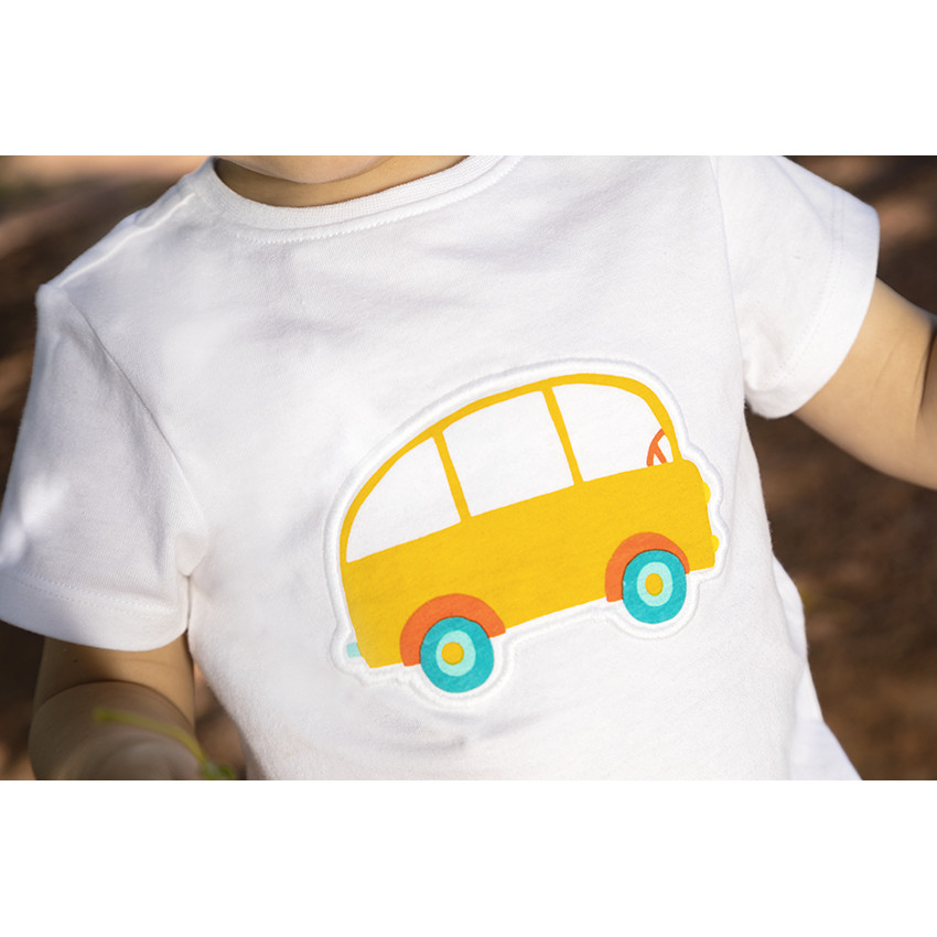 T-shirt κοντομάνικο με patch κέντημα για bebe αγόρι 