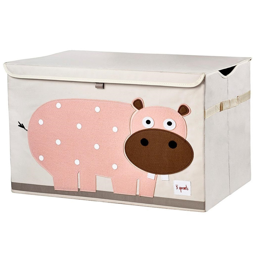 3 sprouts Καλάθι Για Παιχνίδια Με Καπάκι – Hippo Pink  Additional 3 sprouts Καλάθι Για Παιχνίδια Με Καπάκι – Hippo Pink