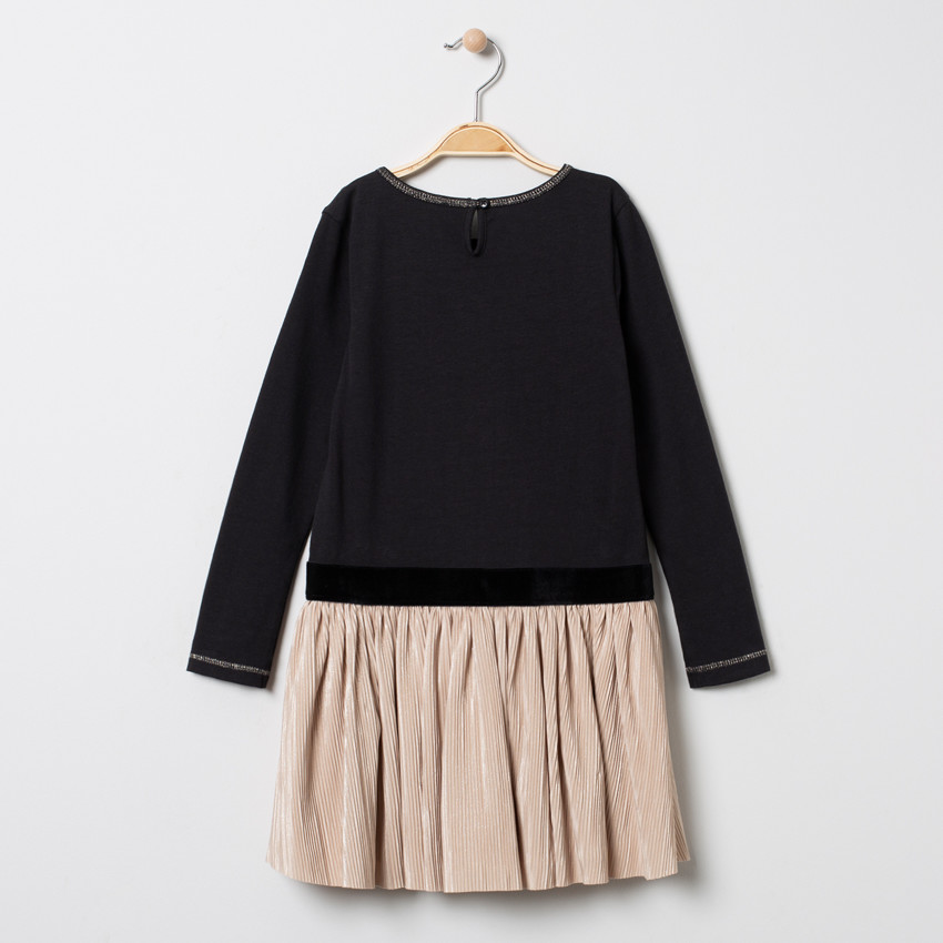 Γιορτινό φόρεμα μακρυμάνικο σχέδιο Χορεύτρια για κορίτσι 