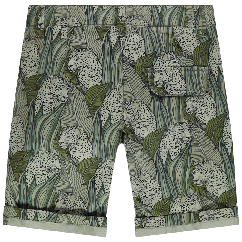 Βαμβακερή βερμούδα με τροπικό μοτίβο 