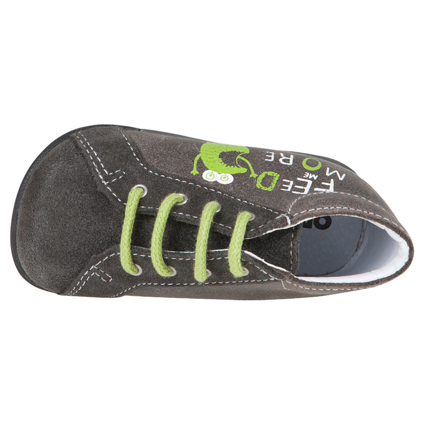 Μποτάκια με κορδόνια από δέρμα με print μήνυμα  Additional Μποτάκια με κορδόνια από δέρμα με print μήνυμα