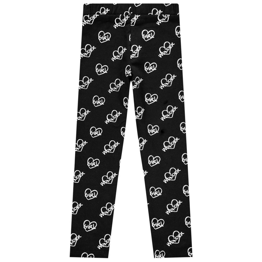 Κολάν jersey με σχέδιο καρδιές για κόριτσι 