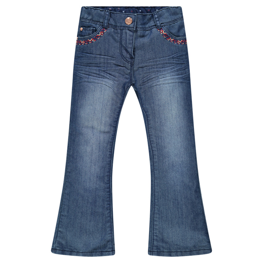 Junior - Jeans large avec broderies 