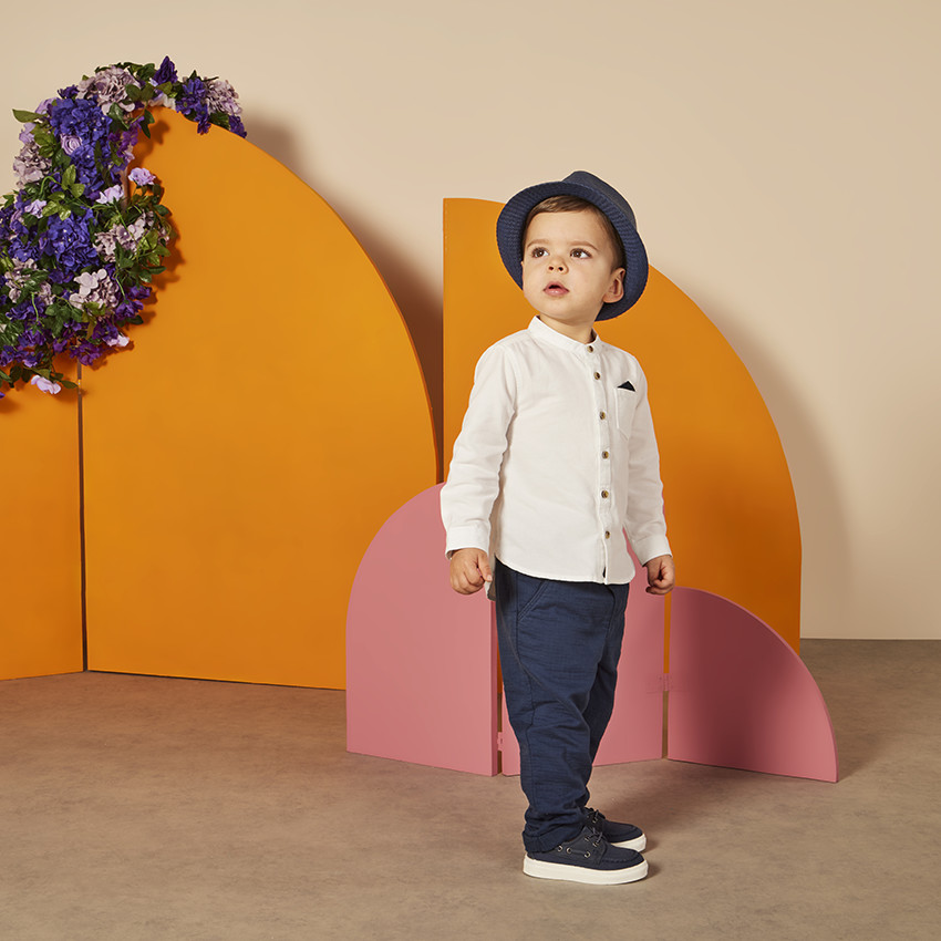 Παντελόνι μονόχρωμο πάνινο για bebe αγόρι  Additional Παντελόνι μονόχρωμο πάνινο για bebe αγόρι