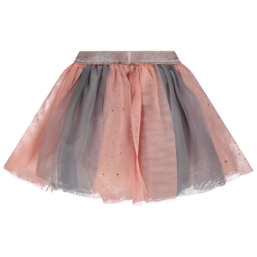 Φούστα skater από τούλι πολύχρωμη για bebe κορίτσι 