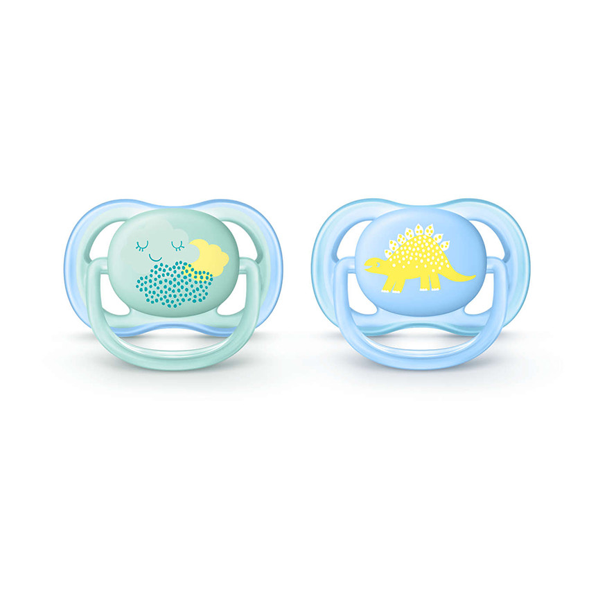 Πιπίλα Σιλικόνης Ultra Air 0-6M - 2Tem. Αγόρι 